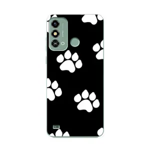 Бампер для ZTE Blade A53 з картинкою "Песики" (Сліди собак)