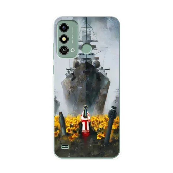 Чехол с рисунком «Смелость» для ZTE Blade A53 Чехол с рисунком «Смелость» для ZTE Blade A53