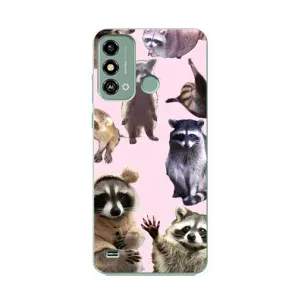 Силіконовий Чохол з Энотами на ZTE Blade A53 (Смішні Єноти)