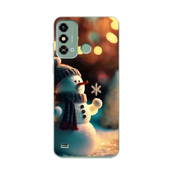 Чехол с рисунком «Снеговик праздничный» для ZTE Blade A53 Чехол с рисунком «Снеговик праздничный» для ZTE Blade A53