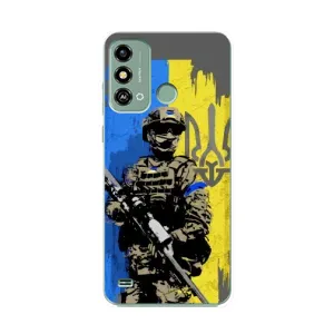 Чехлы с принтом (Воины ЗСУ) для ZTE Blade A53 (Солдат ЗСУ)