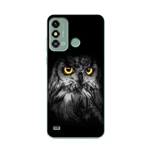 Чохли з принтом СОВИ для ZTE Blade A53 (Сова на чорному)