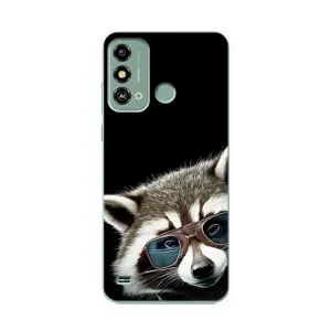 Силіконовий Чохол з Энотами на ZTE Blade A53 (Стильний Єнот)