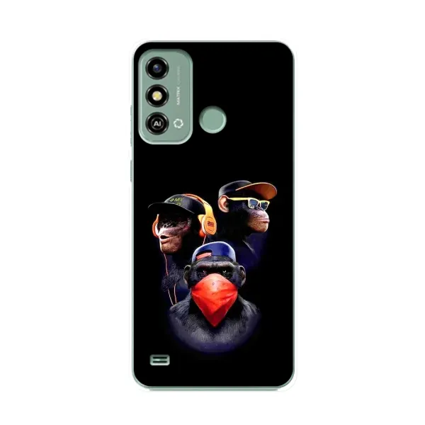 Чехол с рисунком «Три обезьяны» для ZTE Blade A53 Чехол с рисунком «Три обезьяны» для ZTE Blade A53
