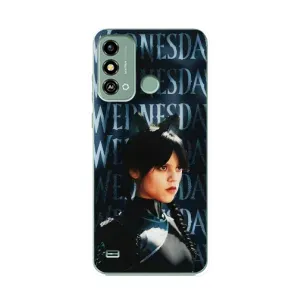 Чохол з картинкою Венсдей на ZTE Blade A53 (Вендсдей з ушками)