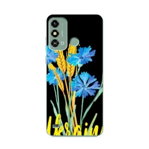 Чохол на ZTE Blade A53 (Український дизайн) (Україна в квітах)
