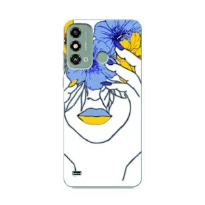 Чехол на ZTE Blade A53 Украинский дизайн (Украинка на всю голову)