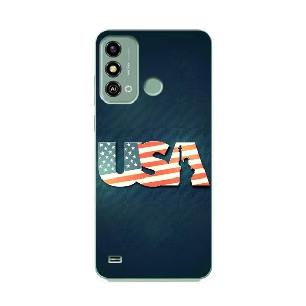Чехол с рисунком «USA» для ZTE Blade A53 Чехол с рисунком «USA» для ZTE Blade A53