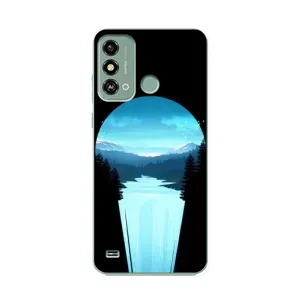 Літній Чохол на ZTE Blade A53 (Синій Водоспад)