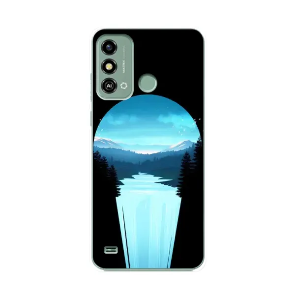 Чехол с рисунком «Синий Водопад» для ZTE Blade A53