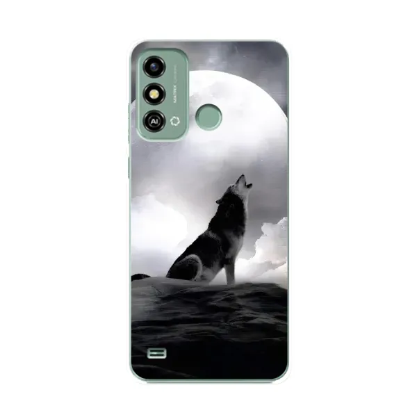 Чехол с рисунком «Волк и луна» для ZTE Blade A53 Чехол с рисунком «Волк и луна» для ZTE Blade A53