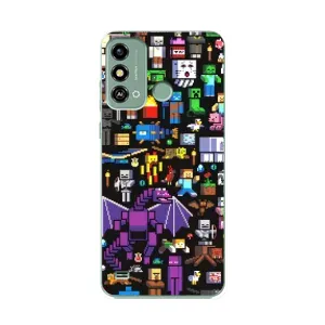 Чохол майнкрафт для ZTE Blade A53 (Усі персонажі)