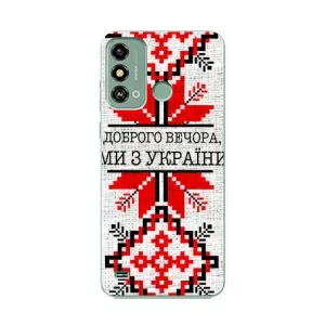Силіконовый Чохол на ZTE Blade A53 (Вишиванка Доброго вечора)