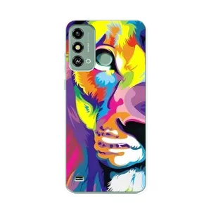 Чохол з картинкою на ZTE Blade A53 (Яскравий Лев)
