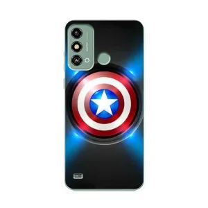 Чохол с Щітом Капітана Америки на ZTE Blade A53 (Яскраий Щит Капітана)