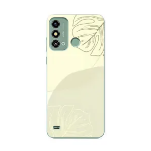 Чохол квітковий дизайн для ZTE Blade A53 (Зелений фон)