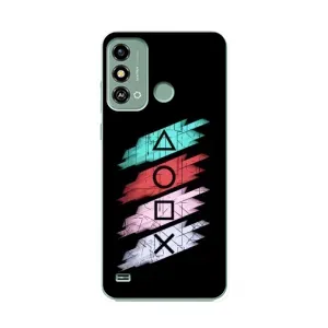 Чехол КИБЕРСПОРТ для ZTE Blade A53 (Значки Sony)