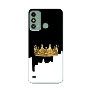 Чохол (Корона на чорному фоні) для ЗТЕ Блейд А53 (Золота корона)