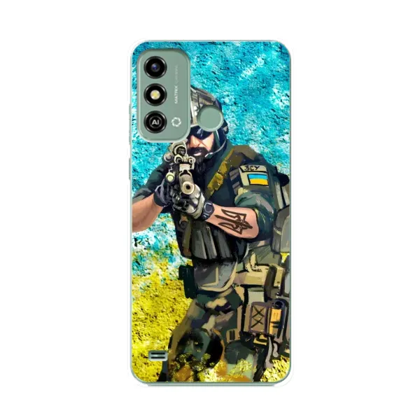 Чехол с рисунком «ЗСУ Воин» для ZTE Blade A53 Чехол с рисунком «ЗСУ Воин» для ZTE Blade A53