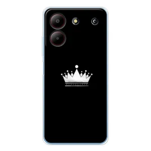 Чохол (Корона на чорному фоні) для ЗТЕ Блейд А54 (Біла корона)