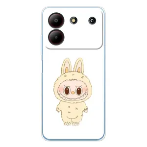 Чехол с принтом Лабубу для ZTE Blade A54 (Бежевый Лабубу)