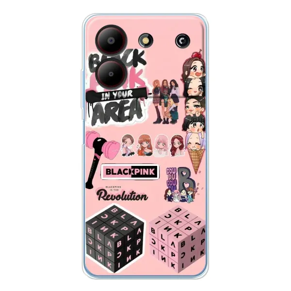 Чехол с рисунком «BLACK PINK коллаж» для ZTE Blade A54 Чехол с рисунком «BLACK PINK коллаж» для ZTE Blade A54