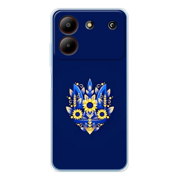 Чехол с рисунком «Цветущий Герб» для ZTE Blade A54
