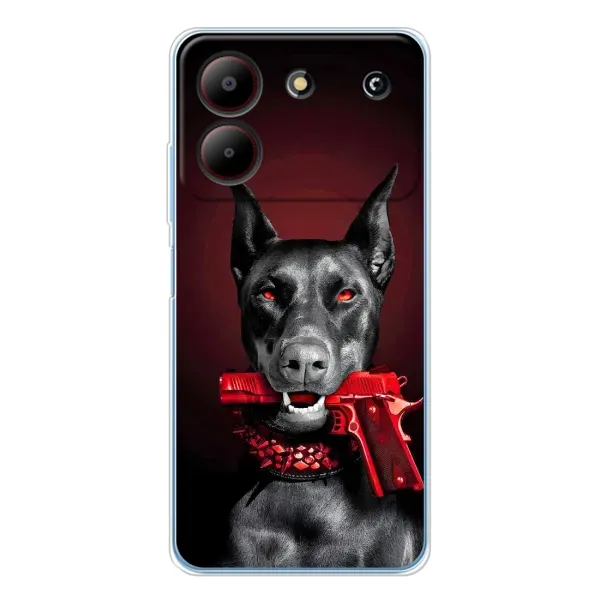 Чехол с рисунком «Доберман злой» для ZTE Blade A54 Чехол с рисунком «Доберман злой» для ZTE Blade A54