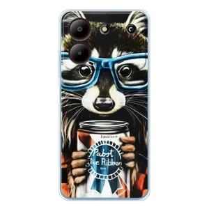 Силіконовий Чохол з Энотами на ZTE Blade A54 (Єнот в окулярах)