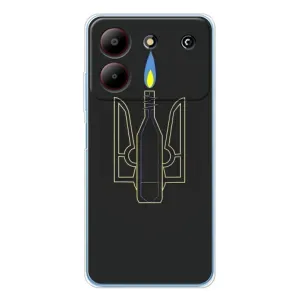 Чехол с картинкой (Патриотический ГЕРБ) на ZTE Blade A54 (Герб - Молотова)