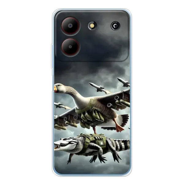 Чехол с рисунком «Гусини и крокодило» для ZTE Blade A54 Чехол с рисунком «Гусини и крокодило» для ZTE Blade A54