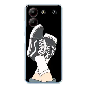 Чехол с Прикольным принтом на ZTE Blade A54 (Кеды)