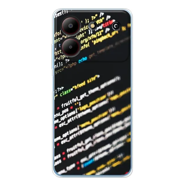 Чехол с рисунком «Код» для ZTE Blade A54 Чехол с рисунком «Код» для ZTE Blade A54