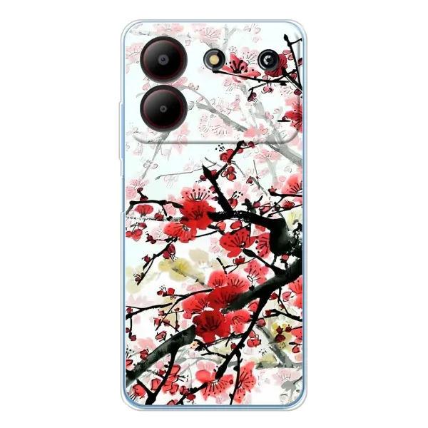 Чехол с рисунком «Красивая Сакура» для ZTE Blade A54 Чехол с рисунком «Красивая Сакура» для ZTE Blade A54
