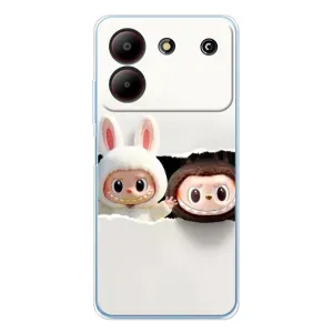 Чехол с принтом Лабубу для ZTE Blade A54 (Фигурки Labubu)