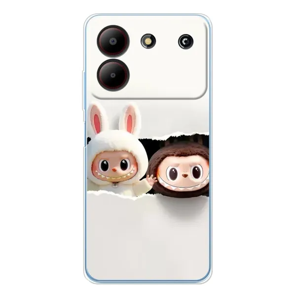 Чехол с рисунком «Фигурки Labubu» для ZTE Blade A54 Чехол с рисунком «Фигурки Labubu» для ZTE Blade A54