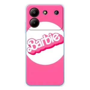 Силиконовый Чехол Барби Фильм на ZTE Blade A54 (Лого Барби)