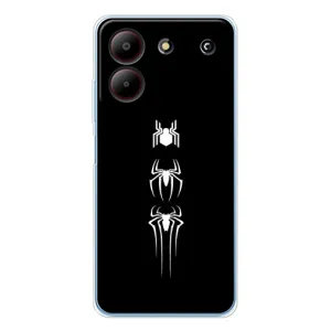 Чехол Супергерой Человека Паука на ZTE Blade A54 (Лого паука)