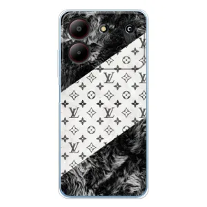 Чохол Стиль Louis Vuitton на ZTE Blade A54 (LV на білому)