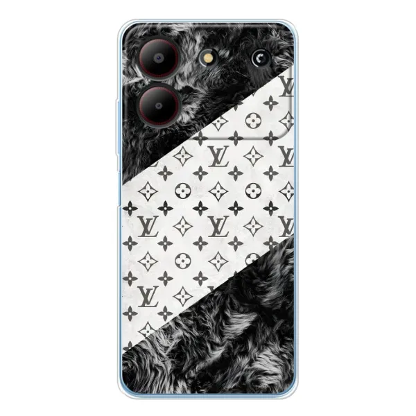 Чехол с рисунком «LV на белом» для ZTE Blade A54 Чехол с рисунком «LV на белом» для ZTE Blade A54