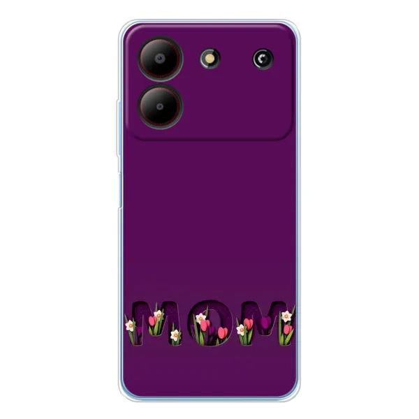 Чехол с рисунком «Мама с цветами» для ZTE Blade A54