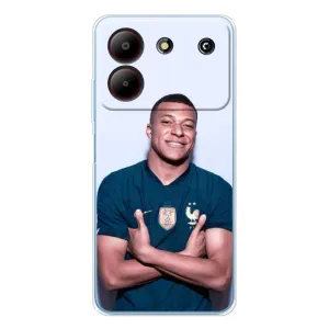 Чехол (TPU) с Футболистом на ZTE Blade A54 (Мбаппешичка)