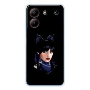 Чехлы с принтом Уэнсдей на ZTE Blade A54 (Милая Уэнсдей)