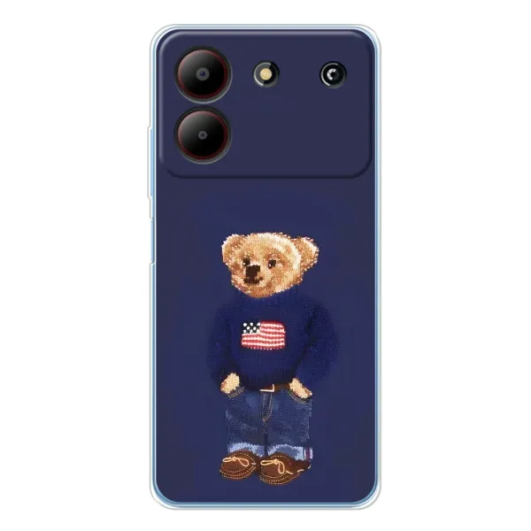 Чехол с рисунком «Мишка USA» для ZTE Blade A54