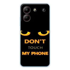 Чехол с Прикольным принтом на ZTE Blade A54 (Не трогай мой телефон)
