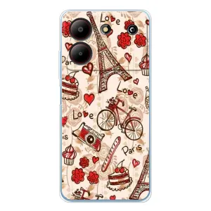 Чехол с Эйфелевой башней на ZTE Blade A54 (Париж мечта)