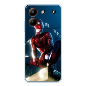 Чехол Супергерой Человека Паука на ZTE Blade A54 (Паук на доме)