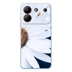 Чехол с ромашками на ZTE Blade A54 (Пол ромашки)