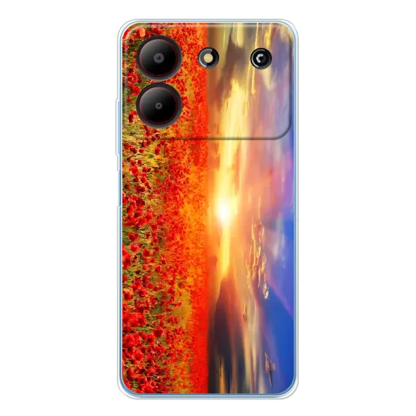 Чехол с рисунком «Поле тюльпанов» для ZTE Blade A54 Чехол с рисунком «Поле тюльпанов» для ZTE Blade A54