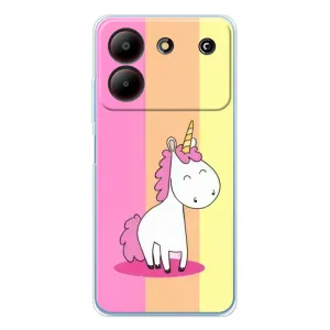 Чехол Unicorn на ZTE Blade A54 (Радужный Единорог)